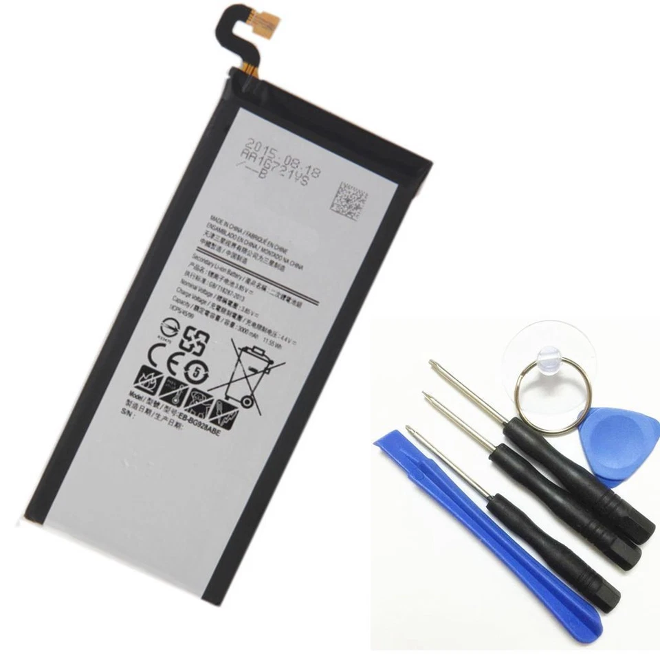 Nueva batería de iones de litio de 3000 mAh para Samsung Galaxy S6 edge Plus EB-BG928ABE + Herramientas Foto 1 de 1