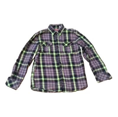 Union Bay Mens Medium Flannel Shirt 100% Cotton Workgear Camping Fall Winter - Image 1 of 4
