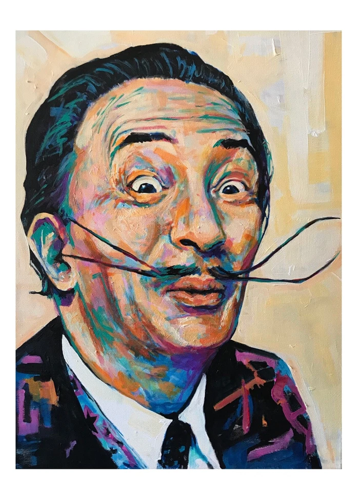 Impresión de carteles Salvador Dalí serie 3 18x12 arte original realizado por Xilberto  Foto 1 de 1