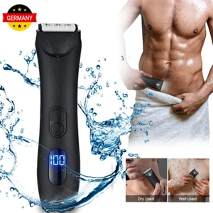 Akku Elektrischer Intimrasierer Nass/Trocken Körperhaartrimmer Balls Trimmer Neu - Bild 1 von 18
