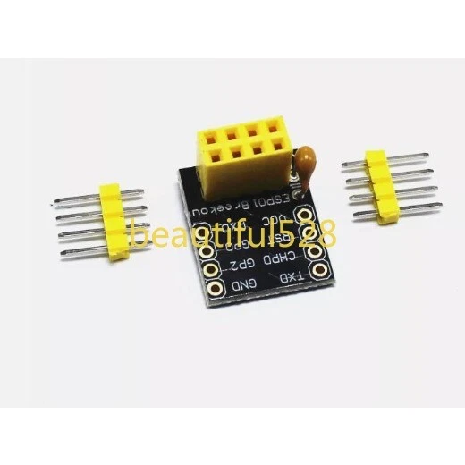 ESP8266 ESP-01S ESP-01 Wireless Transceiver Breadboard Adapter G - Image 1 of 1