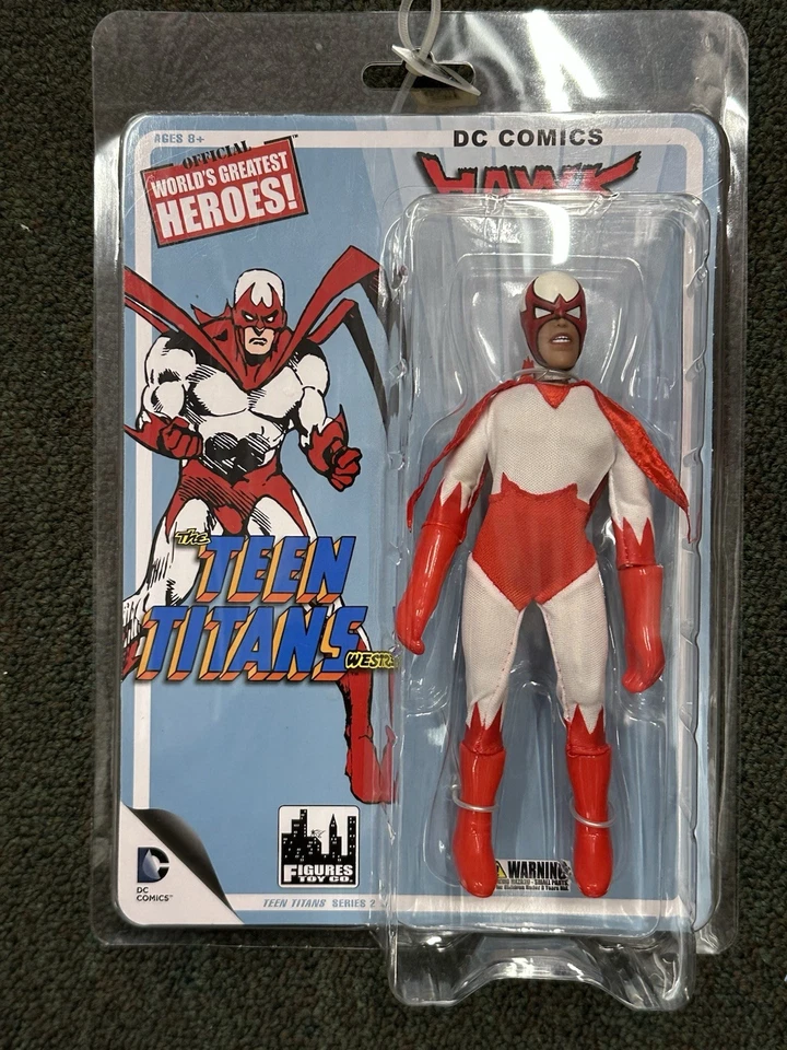 Figures Toy Co DC Comics Teen Titans Series 2 Hawk Action Figure NIP - Image 1 of 2