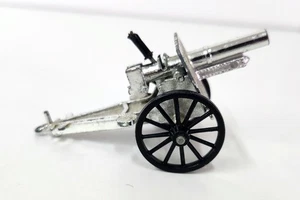 Vintage Lone Star Field Gun/Cannon, Chrome/Silver Finnish, Diecast Metal - Picture 1 of 4