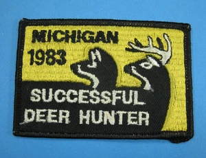 1983 Michigan Successful Deer Hunter Patch Original Never Worn - Picture 1 of 3