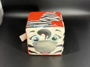 Baby Toddler 2010 Garanimals Soft Play Block 4x4x4 Zebra Airplane - Picture 1 of 8