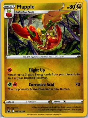Flapple - SWSH: Sword & Shield Promo Cards SWSH189 Holo NM - Image 1 of 2