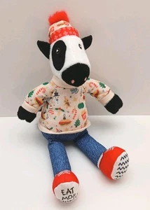 Chick-fil-A LIMITED EDITION Holiday Cow "Eat Mor Chikin" 11" Plush Stuffed Toy - Picture 1 of 7