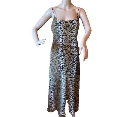 Vestido sin mangas vintage Y2K Joseph Ribkoff para mujer con estampado animal de leopardo talla 8 Foto 1 de 4