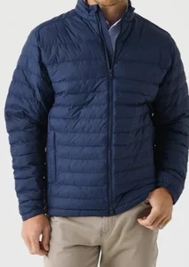 Peter Millar All Course Jacket Navy Lightweight Quilted Puffer Full Zip Men's XL - Picture 1 of 12