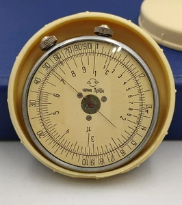 Logarithmic Ruler KL-1 Round Lineup Calculator Slide Rule Rare USSR - Picture 1 of 11