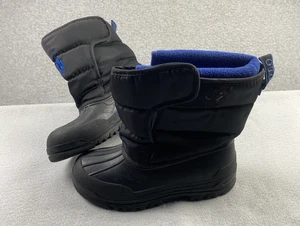 Polo Ralph Lauren Jungen 3 schwarz blau Fleece wasserdicht Winter Schnee Stiefel warm - Bild 1 von 7