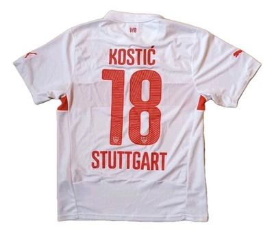 Puma Filip Kostić VFB Stuttgart 2014/2015 Heim Home Trikot weiß Sz. M - Bild 1 von 4