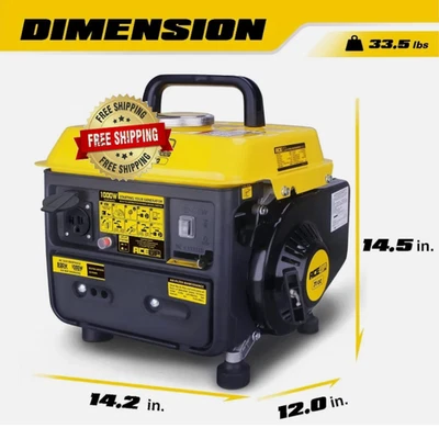 Planta Generador De Luz Eléctrica De 1000W Generador Gas NUEVO Foto 1 de 4