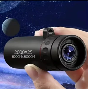 2000x25 HD Monocular Telescope Mini Portable Mobile Phone Telescope + Free Gifts - Picture 1 of 5