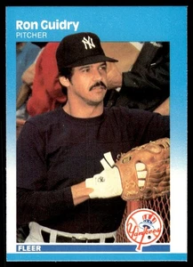 1987 Fleer Ron Guidry New York Yankees #100 - Picture 1 of 2