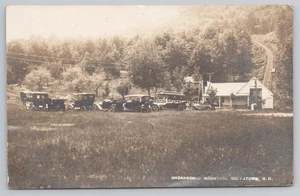 Cartolina RPPC 1915 Uncanoonuc Mountain Incline a Goffstown, NH. - Foto 1 di 2
