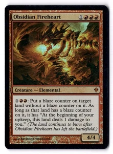 Obsidian Fireheart LP* FOIL Zendiakr ENGLISH 140/249 mtg -UnltdCards - Picture 1 of 2