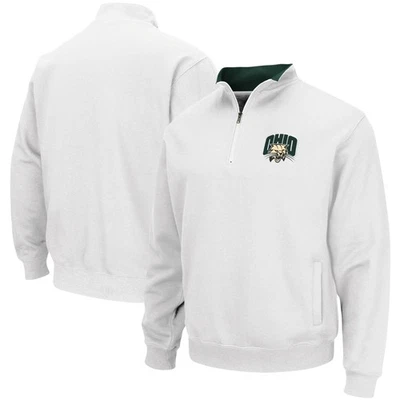 Men's Colosseum White Ohio Bobcats Tortugas Logo Quarter-Zip Jacket - Image 1 of 3