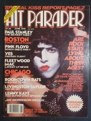HIT PARADER MAGAZINE JUN 1979 KISS, BOOMTOWN RATS, FLOYD, STEVEN TYLER POSTER VF - Image 1 of 4