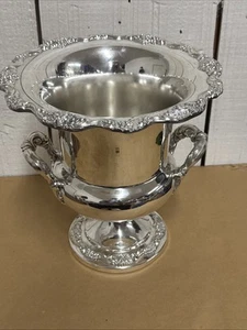 1950s EPCA Large Poole Silver Company Pedestal Champagne Bucket. Gshelf - Picture 1 of 7