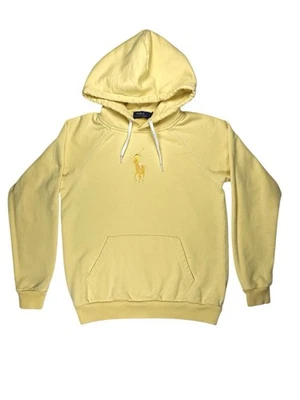 Polo Ralph Lauren Big Pony Sudadera con Capucha Suéter Mujer Pequeño Amarillo Pullover Foto 1 de 4