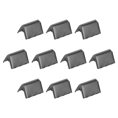 32 piezas extremos de prensado de pellizco, cierres de extremo de cable de 13 mm extremos de prensado de cinta, negro metálico Foto 1 de 4