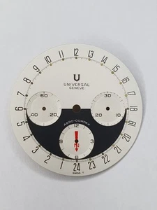 Universal Geneve Aero Compax Zifferblatt - 32,4 mm - Old Stock - Teile - Bild 1 von 6