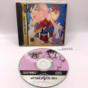 Street Fighter Zero 2 Sega Saturn Game Soft T-1212G Capcom Japanese tt031 - Picture 1 of 11