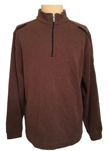 Nike Golf Herren Braun Dri Fit 1/4 Half Zip Pullover Sweater Sweatshirt Gr. L - Bild 1 von 10