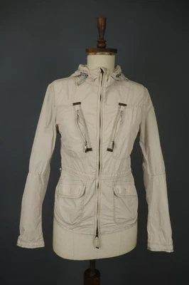 PARAJUMPERS White Fly Weight Long Sleeve Full Zip Hooded Parka Jacket Size S - Image 1 of 4