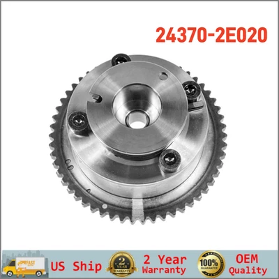 Engranaje del árbol de levas de distribución de escape CVVT 24370-2E020 para Hyundai Veloster Kona Kia Soul Foto 1 de 4