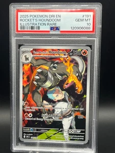 PSA 10 Team Rocket's Houndoom 191/182 Sv10: Destined Rivals Holo - Picture 1 of 2