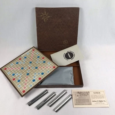 Vintage 1966 Selchow & Righter Co. SCRABBLE Travel Edition Crossword Game RARE - Image 1 of 4