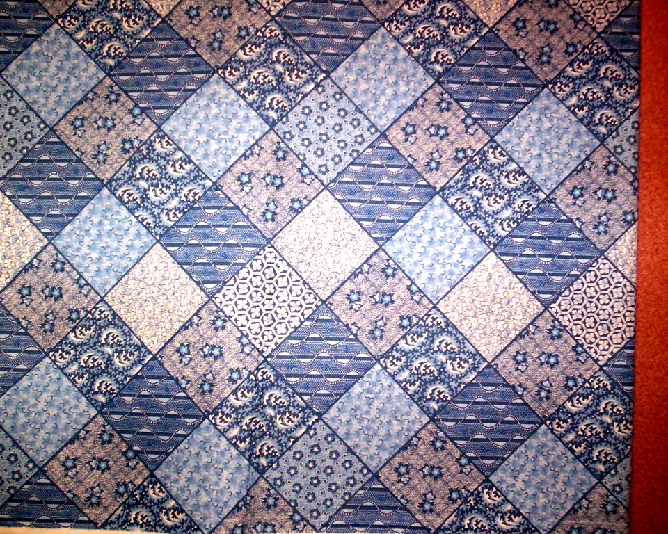 Patchwork 60" x 72" - Patchwork Quilt Printed Fabric Foto 1 de 1