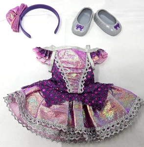 14" American Girl Gummistiefel Wishers Showtime Ballett Kostüm, Tutu, Stirnband, Schuhe - Bild 1 von 5