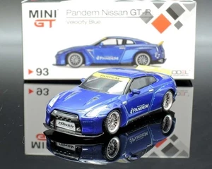 MINI GT Pandem Nissan GT-R Velocity Blue #93 ~ 1/64 - Picture 1 of 2