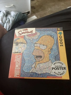 Robert Silvers Foto MOSAICOS Os Simpsons Homer 1000 Peças Quebra-cabeça Novo Selado - Imagem 1 de 2