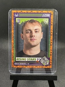 Sale Brock Bowers RC Orange Pumpkins Score A Treat 2024 Score Football - Picture 1 of 2