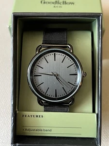 Goodfellow & Co Men's FMDGF016 Mesh Band Dark Tone Quartz Analog Men's Watch New - Picture 1 of 5