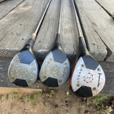 Ranura de velocidad Ben Hogan de colección 1, 3 y 5 maderas para diestros eje de acero necesita empuñaduras Foto 1 de 4