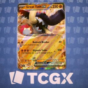 Pokemon - Great Tusk ex - 123/198 - SV01: Scarlet & Violet Base Set - Hol NM - Picture 1 of 1