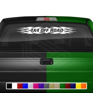 #114 4X4 OFF ROAD Decal Sticker Windshield Window Vinyl Banner Tribal Truck SUV - Picture 1 of 6