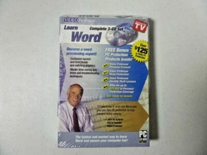 Vintage Video Professor Learn Word Complete 3 CD Rom Set - New 2006 - Picture 1 of 2