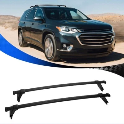 Roof Rack Cross Bars for Chevrolet Traverse 2023-2024 Aluminium Black 2Pcs Foto 1 de 4