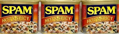 Carne de almuerzo spam caliente y picante 12 oz (paquete de 3) ~ 5/2027 Foto 1 de 4