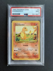 Pokémon Charmander Base Set Unlimited 46/102 PSA 9  (54318871) - Picture 1 of 2