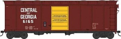 Bowser #43151 HO Scale 40' Boxcar Central of Georgia w/Roof Hatches #6161 - Image 1 of 4