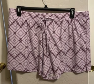 Ladies Soft Stretchy Sleep Shorts Side Pockets 40” Comfort Waist 1 X Orig $24 - Picture 1 of 5