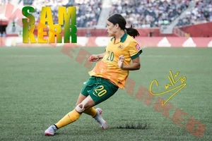 Sam Kerr Matildas World Cup large signed 12x18 inch photograph poster print - Picture 1 of 3