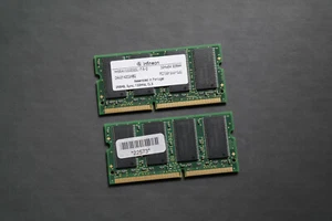 2 x SODIMM Infineon HYS64V32220GDL-7.5-D PC133 256MB SDRAM 133MHz - Bild 1 von 2